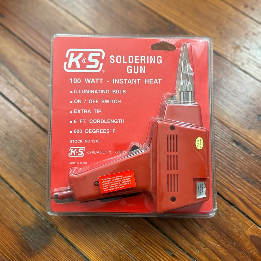 NEW NIP NIB K&S soldering gun with 100 watt power supply